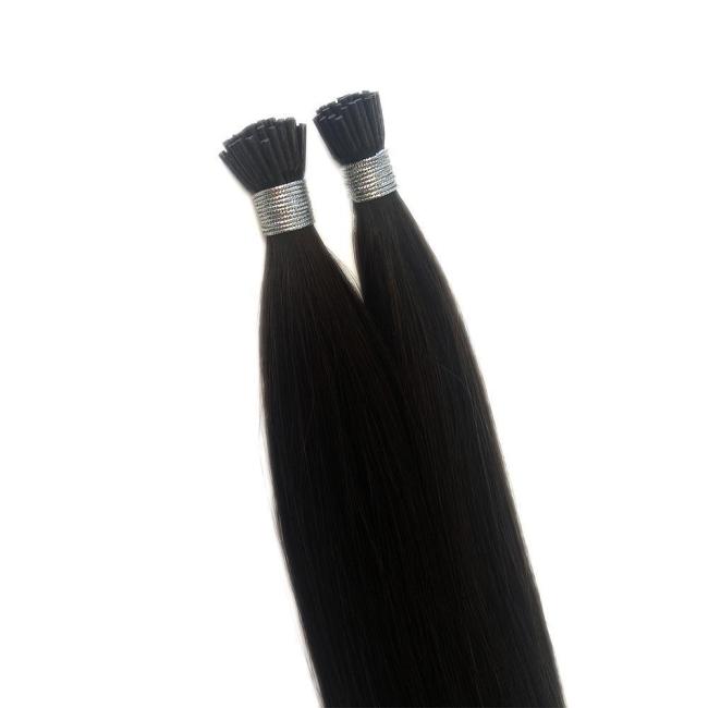 Remy Human Hair 12 Inch -30 Inch Length Black Keratin I Tip Hair Extension
