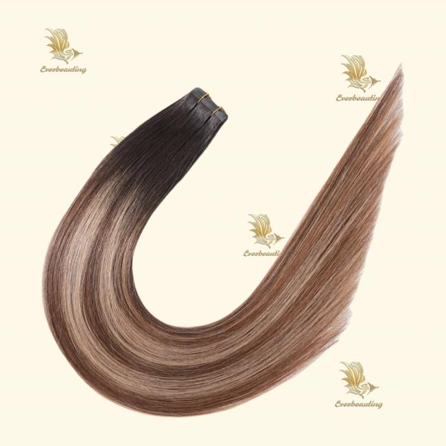 Invisible Seamless Tape Hair Russian Cuticle Hair Extensions Injected Tape in Human Hair Extensions