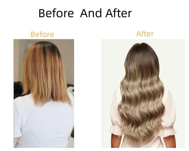 Classic Clip in Hair Extensions Premium Quality Double Drawn Human Hair