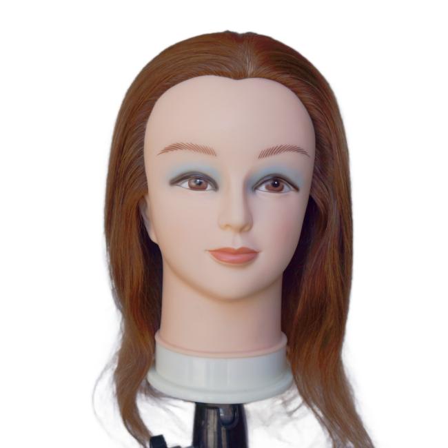Real Natural Human Hair Training Mannequin 100% Human Hair Training Head