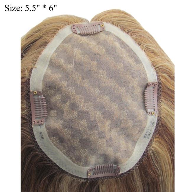 Hot Sales Mono Human Hair Topper Hand Tied Mono Top Piece