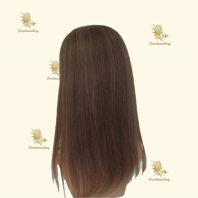 Human Hair Toupee Cuticle Remy Hair Topper New Silk Base for Women Mono Hair Topper