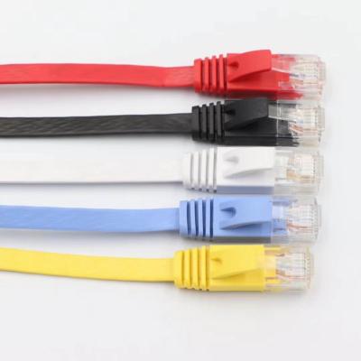 China ETL DELTA UL Cat5e Cat6 Rj45 Flat Cable Rohs 35M Ethernet Network Cable for sale
