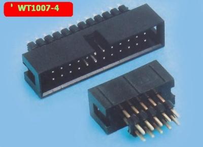 China Wt1007-4 2.54mm Male Female Header Pins Dc3 Simple Horn Pin Socket Heightening Elevated for sale