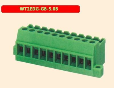 China Pluggable 300V Screw Connector Block 5.08mm Screw Type Terminal Blocks for sale