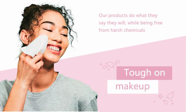 Makeup remover wipes individual wipe texture and material detail