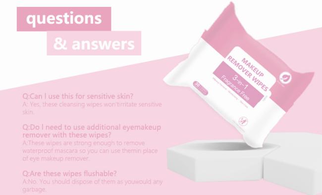 Hydrating Makeup Remover Wipes product packaging front view