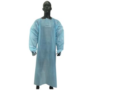 China CE/FDA/ISO Certified Long Sleeve CPE Gowns for Commercial Use for sale