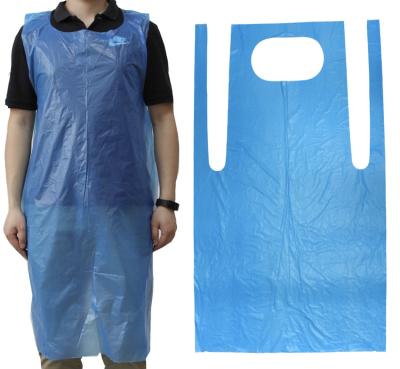 China Cheap disposable plastic pe salon apron barber for work transparent and waterproof for sale