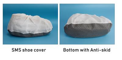 China Anti skid non woven disposable shoe cover in stock for sale