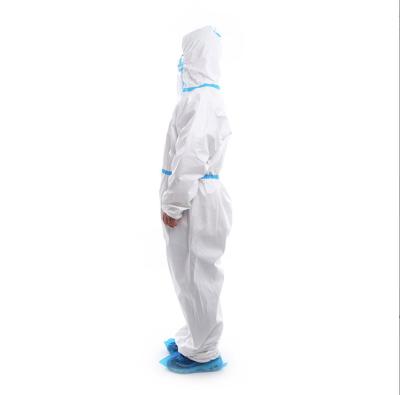 China White List Factory Wholesale Price Affordable Industrial Use Clothing Chemical Coverall with Zipper and Custom Service for sale