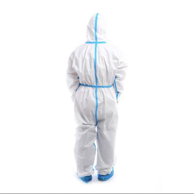 China Chemical Industrial Workers Clothing Taped Seam Microporous Coverall with 3 Piece Hood for sale