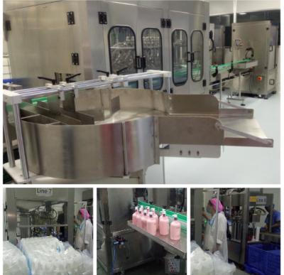 Chine Ligne d'embouteillage de haute précision ligne de machine de remplissage de shampooing d'équipement à vendre