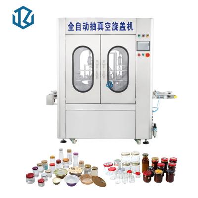 China 2 / 4 / 6 Heads Automatic Vacuum Capping Machine For Food Sauce Jars Glass Containers for sale