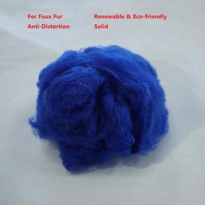 China 65mm Faux Fur PSF Polyester Staple Fiber Anti Distortion for sale