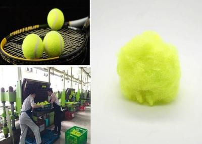 China 9d X 64mm Triangle Polyester Staple Fibre Shiny Green For Tennis Ball Cloth for sale