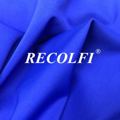 China Refined Power Stretch Recycled Swimwear Fabric , Solid Plain Bathing Suit Fabric for sale
