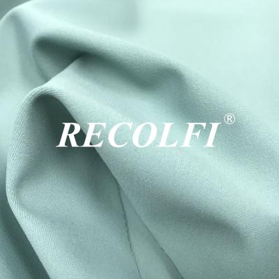 China Solid Color Swimwear Repreve Fabric , Soft Anti Uv Sensitive Sports Bra Fabric for sale