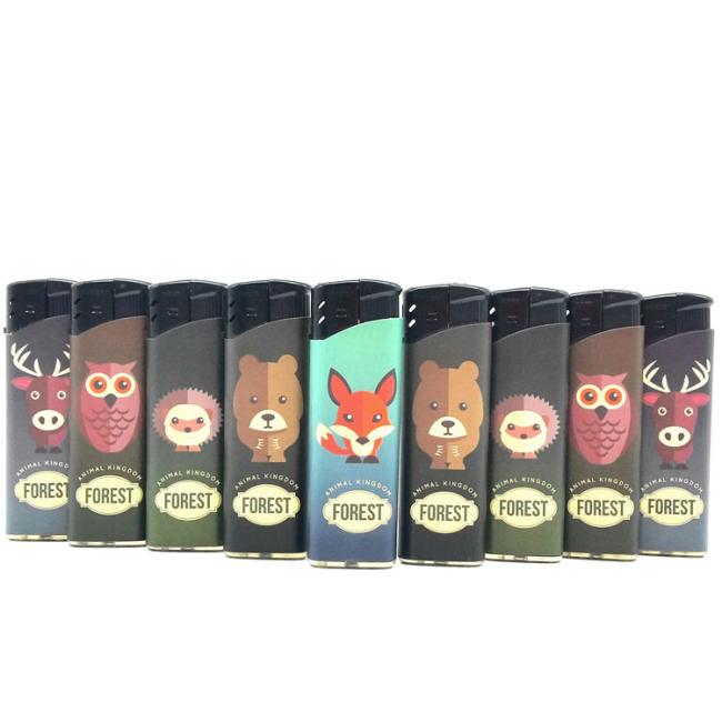 Cr Wholesale Promotional Electronic Gas Torch Lighter with Frost Painting