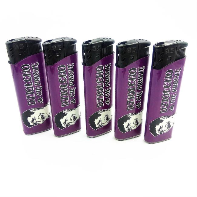 Cr Wholesale Promotional Electronic Gas Torch Lighter with Frost Painting