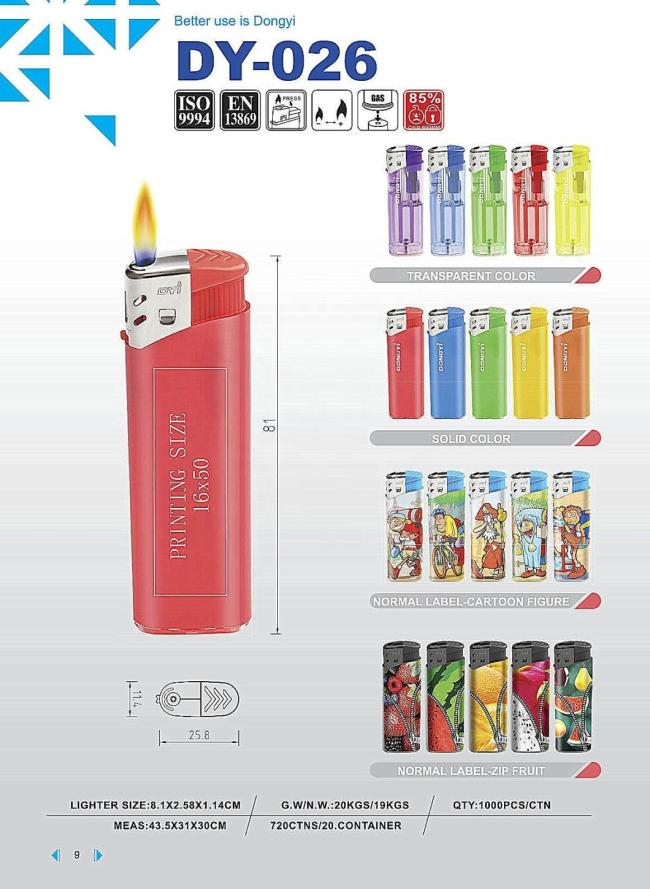 Factory Price Refillable Electronic Lighters Cigarette Lighter