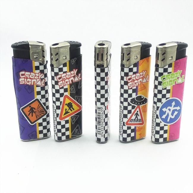 Dy-026 High-Quality Electronic Custom Sign Refillable Electronic Gas Cigarette Lighters