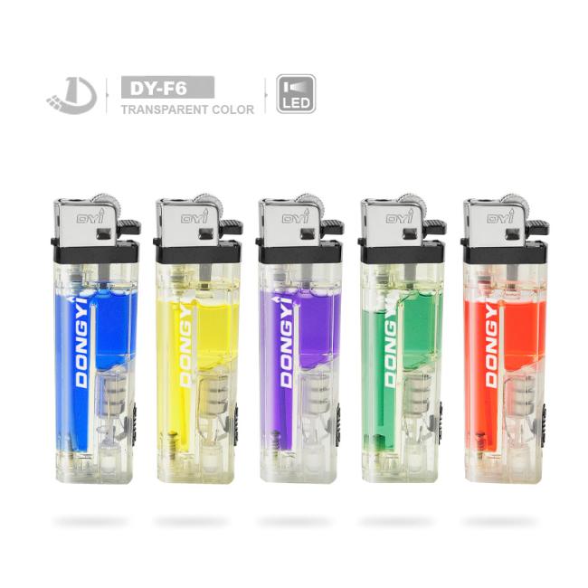Hot Sale Cheap Refillable LED Flint Lighter Popular Disposable Smoking Lighter