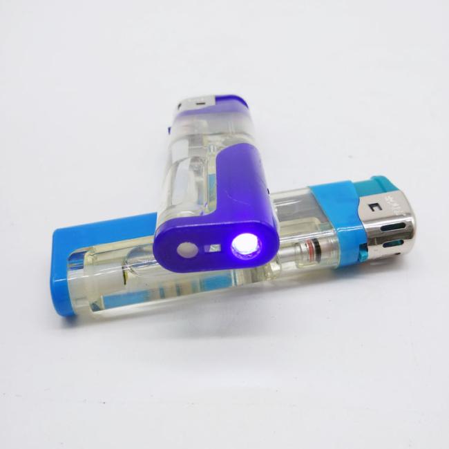 Hot Sale Cheap Refillable LED Flint Lighter Popular Disposable Smoking Lighter