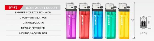 Dongyi Hexagonal Flint Disposable Gas Cigarette Lighter