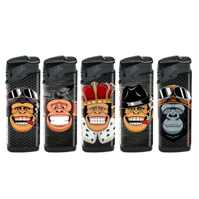 Dy-F011 Model ISO9994 Standard Semi-Transparent Color Refillable Electric Windproof Lighter