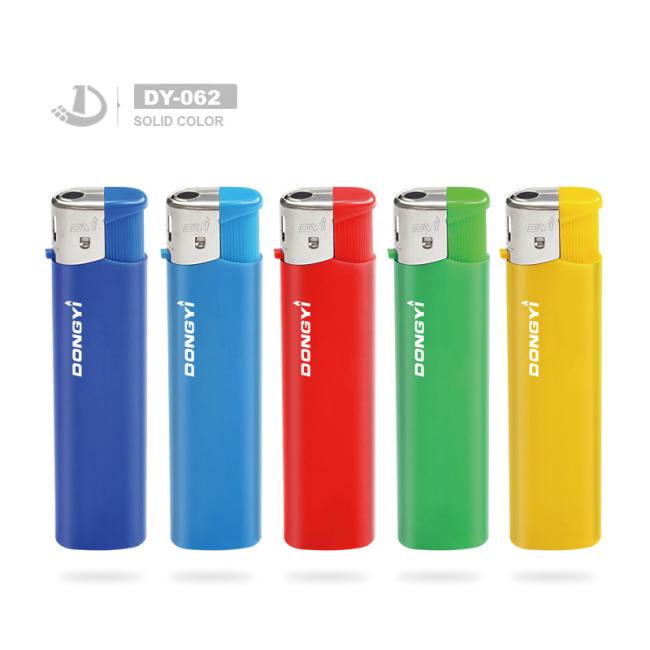 Dongyi Wholesale Cheap Price Refillable Transparent High Quality Stable Plastic Electric Lighter