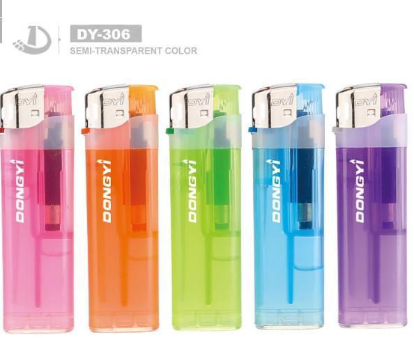 Dy-001 Customized Fashion Hot Sale High Quality Plastic Electric Piezo Lighter