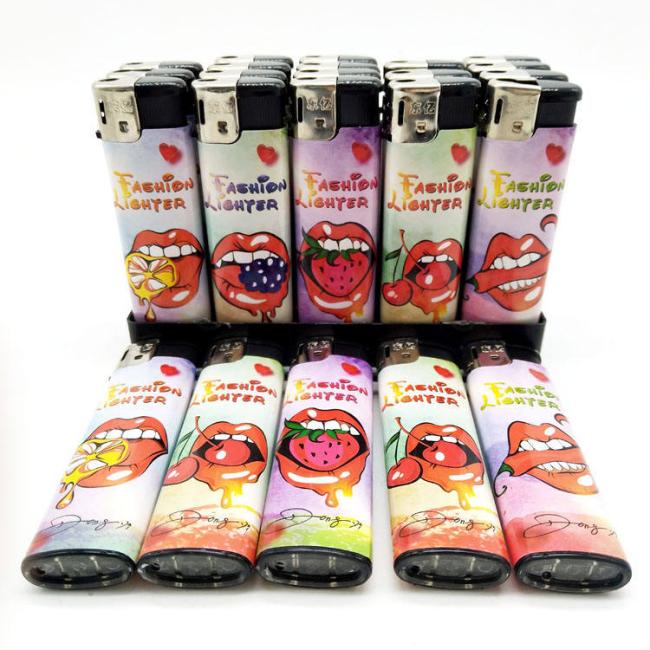 Factory Wholesale Price Electronic Disposable Gas Lighter with Five Colors