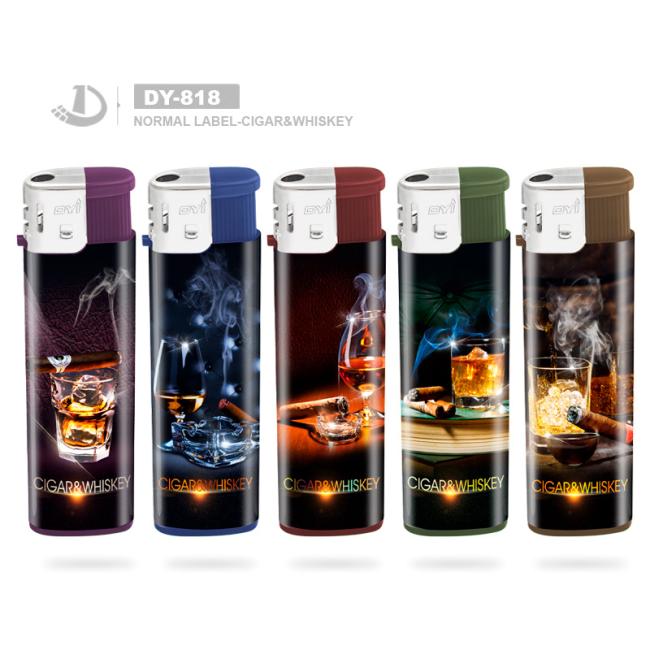 Factory Wholesale Price Electronic Disposable Gas Lighter with Five Colors