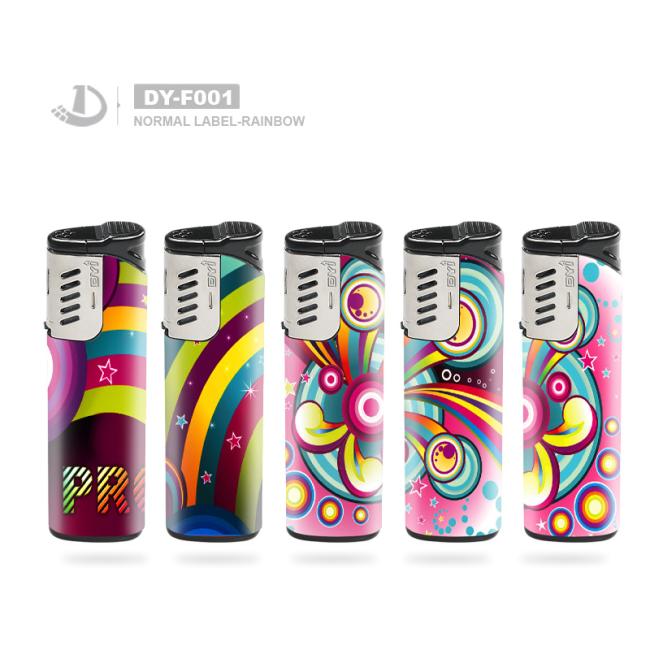 Manufacture Discount Price High Quality Electric Windproof Lighter EUR Standard ISO9994 Dy-F001