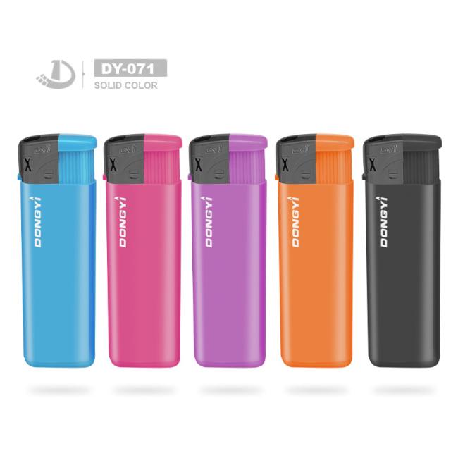 Transparent Color Logo Printed Electric Shock Lighter