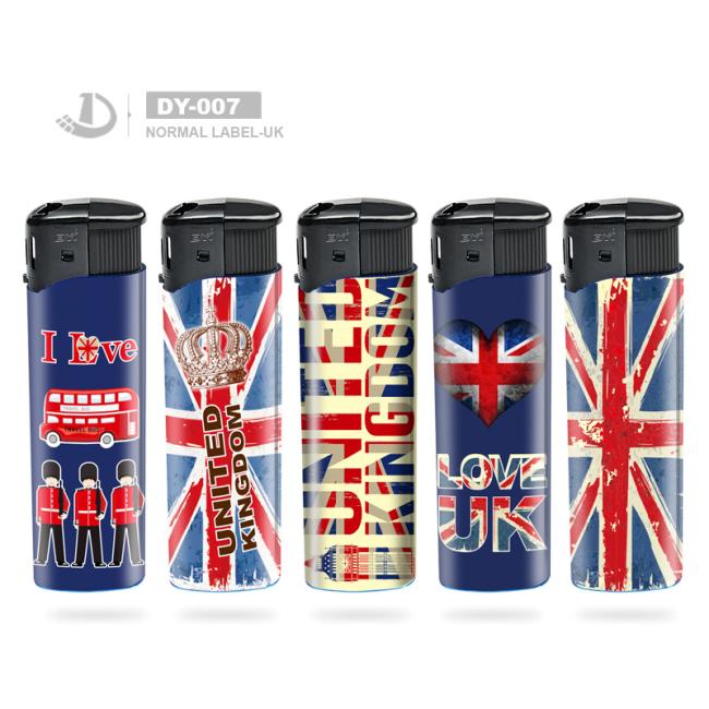 Premium Electronic Gas Cigarette Lighters Transparent Color with En13869 and ISO9994 Certificates
