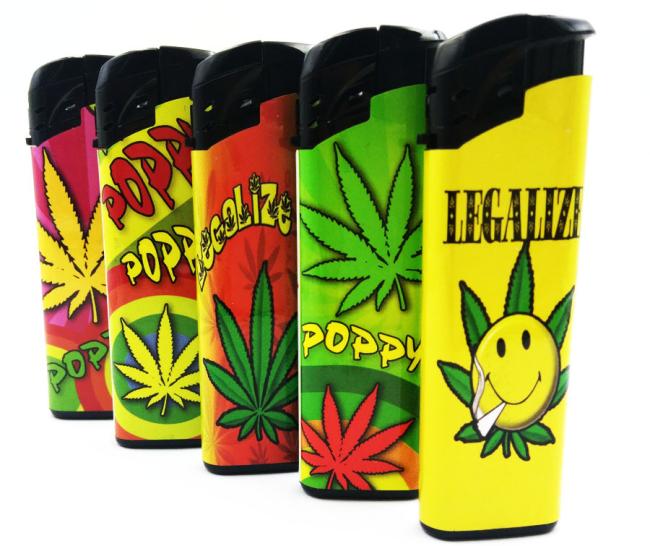 Custom Flame Encendedor Electric Lighter Disposable Cigarette Gas Custom Logo