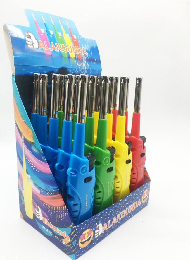 Dy-B003 OEM Long Gas Lighter Windproof Kitchen BBQ Lighter