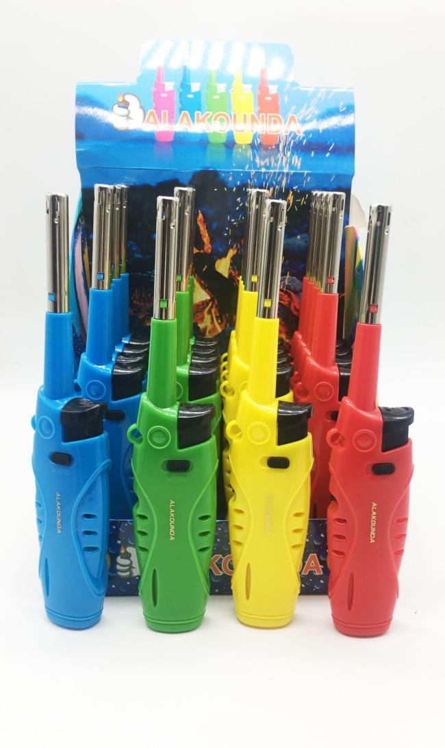 Dy-B003 OEM Long Gas Lighter Windproof Kitchen BBQ Lighter