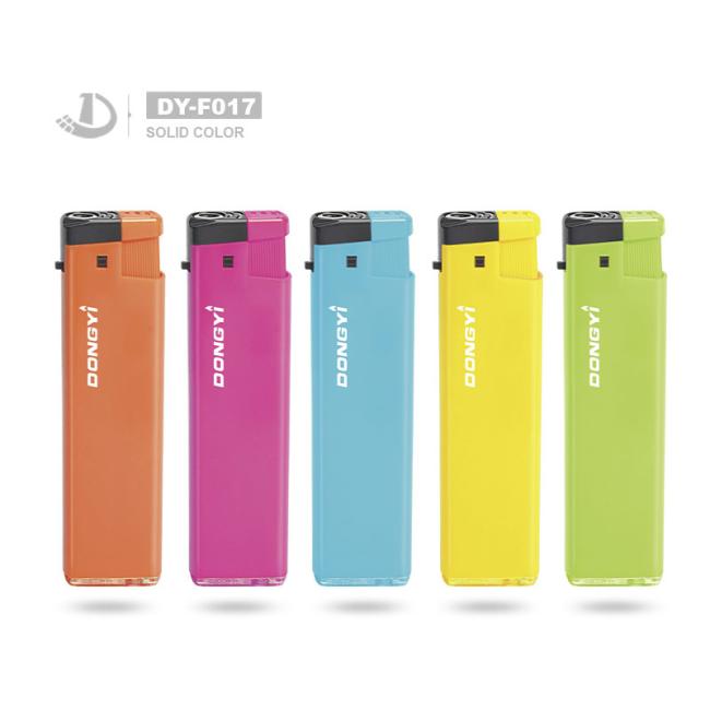 Dy-F017 Factory Direct Sales Windproof Electronic Lighter Without Iron Shell