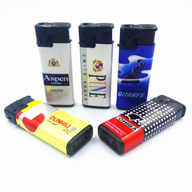 High Quality Hot Sale Popular Windproof Electric Lighter with EUR Standard 6.8*2.58*1.3 Dy-F007