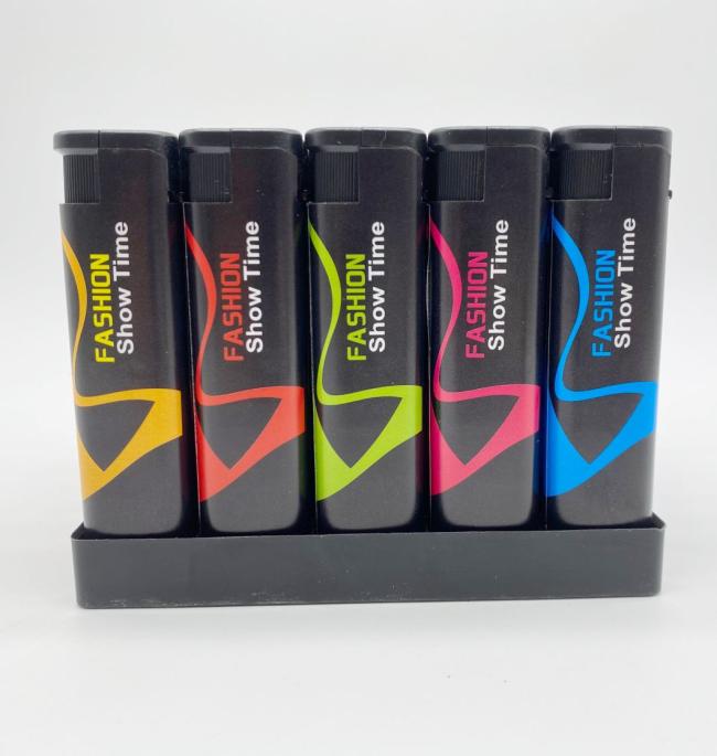 Cigarette Gas Lighter Windproof BBQ Kitchen Lighter with Labels