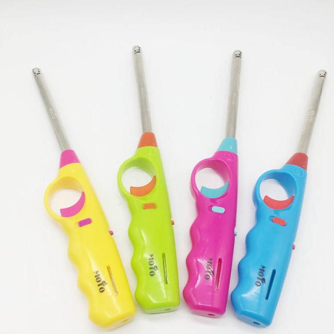 2023 New Kitchen Popular Electronic Lighter Customize Logo Refillable Candle BBQ Lighter