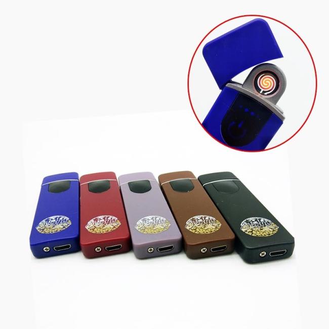 Donyi Wholesale Electric USB Lighter Encendedor Fingerprint Touch Screen Rechargeable Electronic Cigarette Lighter Custom Logo