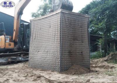 China Galvanized Steel HESCO Defensive Barrier / Mesh Galvanized Gabion Box for sale