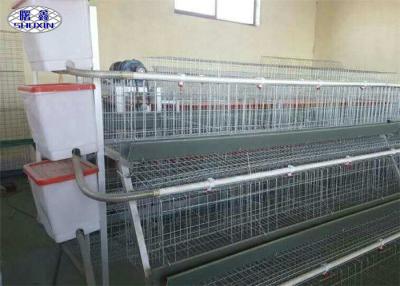 China 3 Tiers Layer Chicken Cage , A Type Battery Layer Cage Compressive Strength for sale