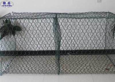 China Woven Gabion Wall Cages / Stone Basket Retaining Walls River Bank Protection for sale