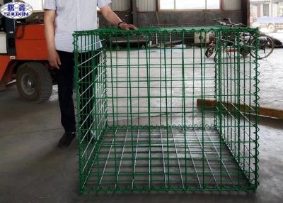 Chine Le finissage de Galfan a soudé la boîte de Gabion/taille adaptée aux besoins du client par boîte de Gabion enduite par PVC à vendre