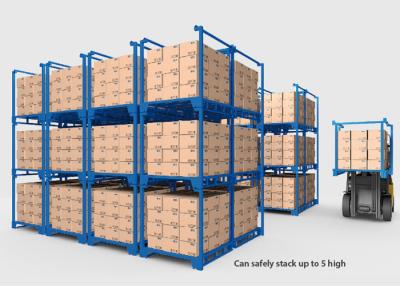 China Collapsible Heavy Duty Industrial Shelving , Movable Metal Storage Rack for sale